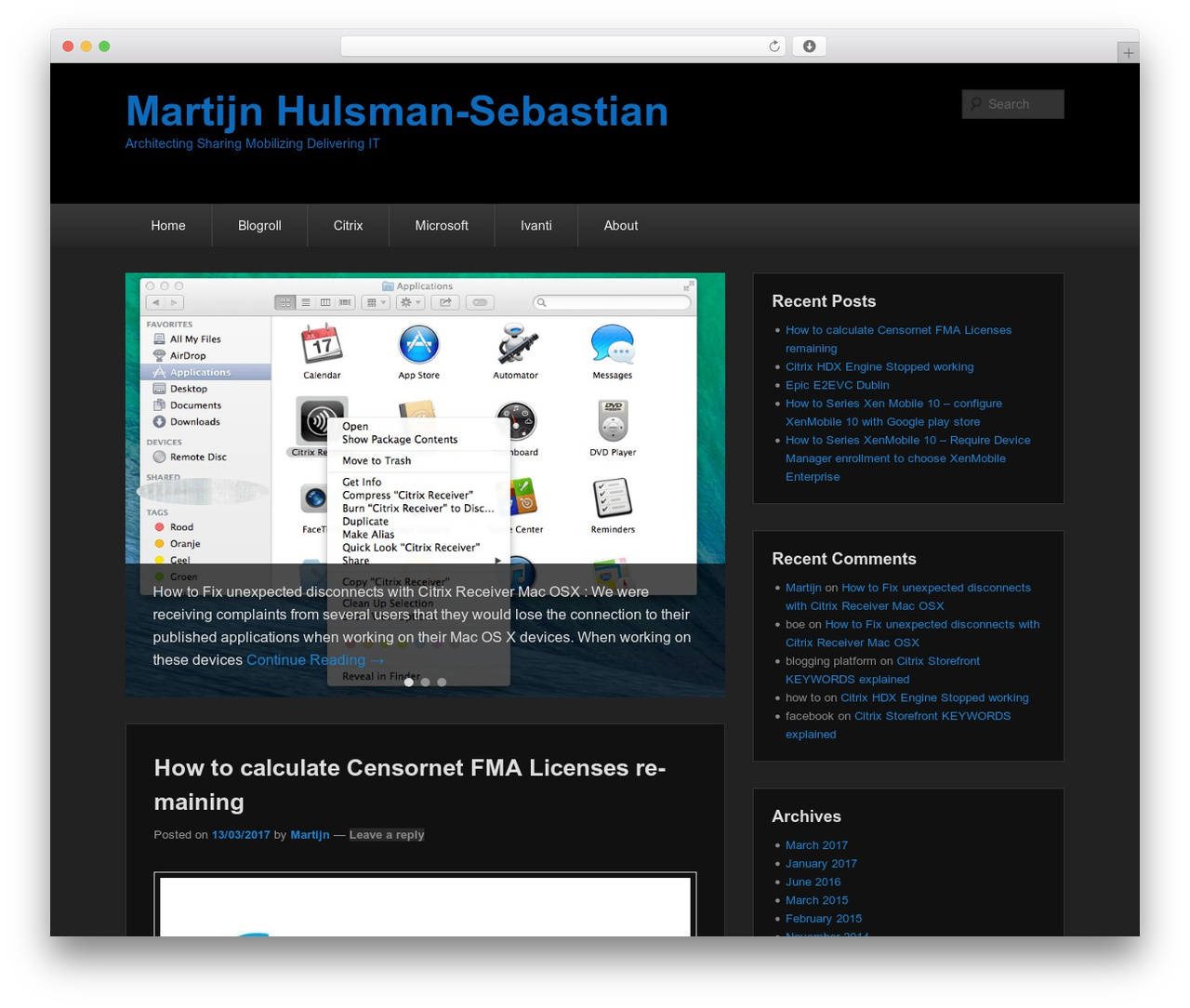 Catch Evolution WP theme - martijnhs.com