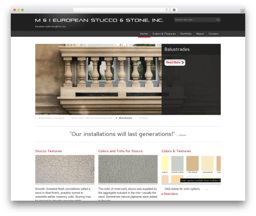 Complete Package theme WordPress - mieurostuccoandstone.com