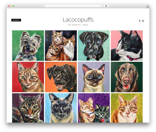 Gridsby WordPress theme - lacocopuffs.com