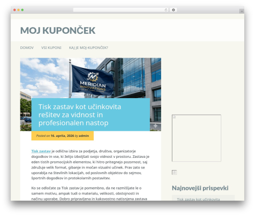 Hardpressed WordPress theme - moj-kuponcek.si