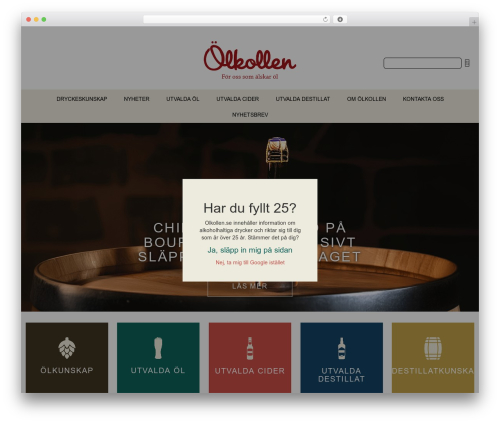 Ölkollen WordPress theme - olkollen.com