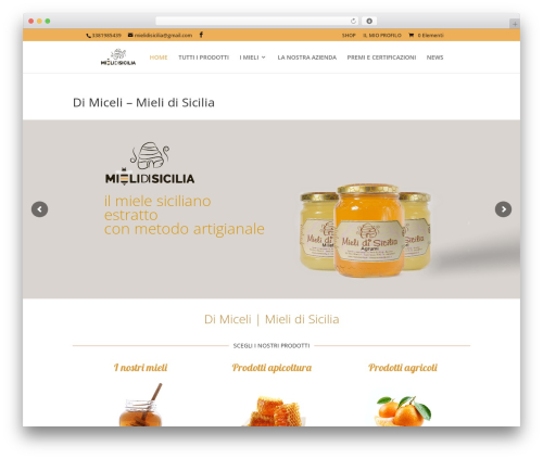 Theme WordPress Divi - mielidisicilia.it