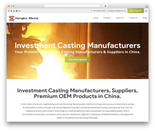 Theme WordPress Custom Theme - foundryking.com