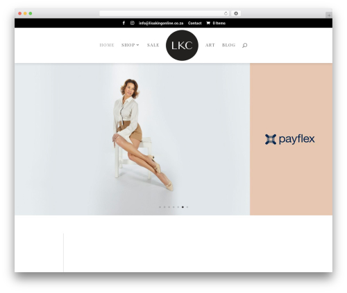WordPress theme Divi - thelisakingcollection.com