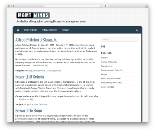 WordPress theme JMB - mgmtminds.com