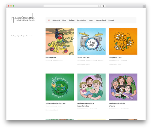 WordPress theme Roma - megancrocombe.com