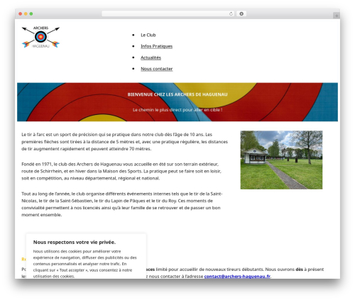 WordPress theme WeCodeArt - archers-haguenau.fr