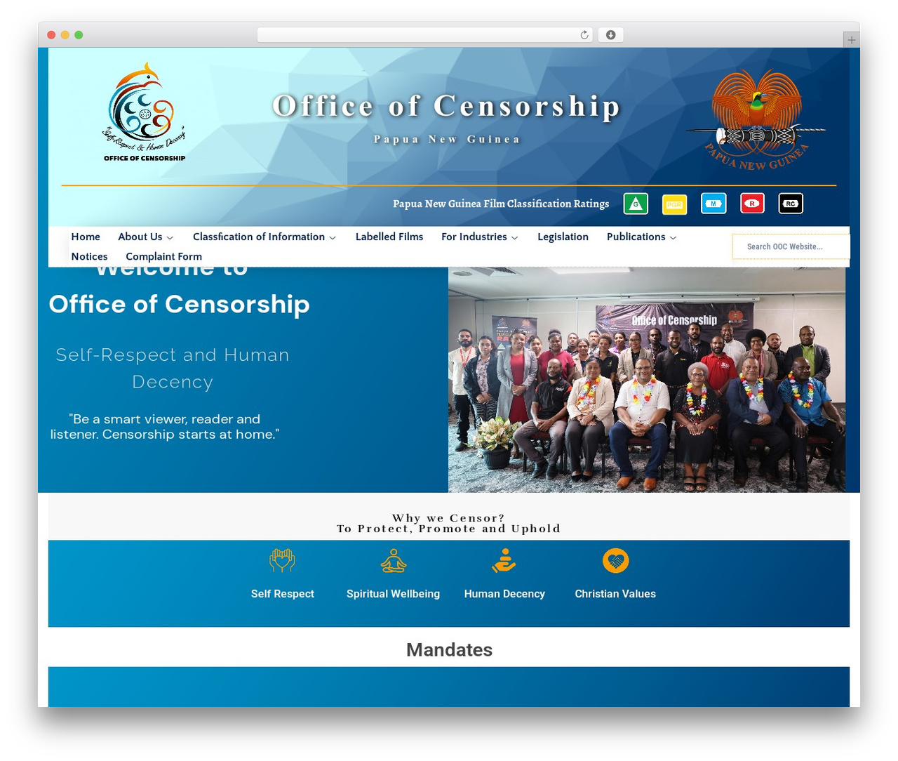 WordPress website theme Waretech - censorship.gov.pg