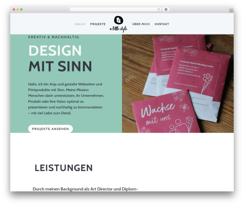 WP theme Divi - alittlestyle.de