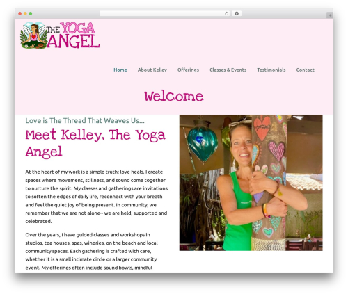 Yoku top WordPress theme - theyogaangel.com
