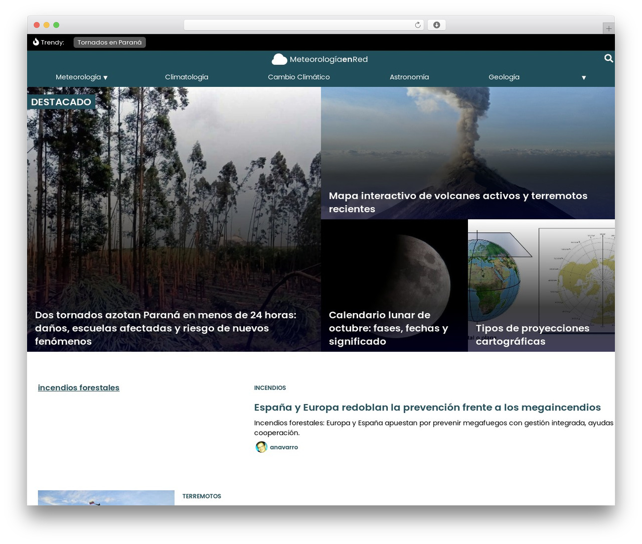 ABN Framework theme WordPress - meteorologiaenred.com