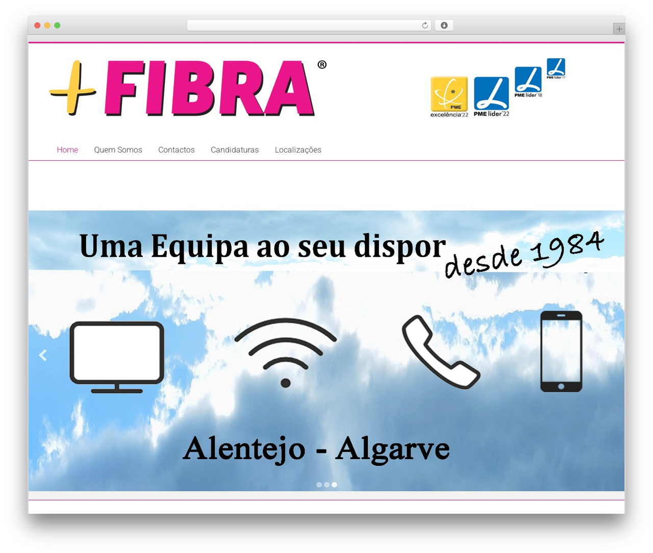 Accelerate WordPress theme design - maisfibra.pt