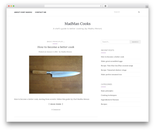 Foodiepress WordPress plugin - madmancooks.com