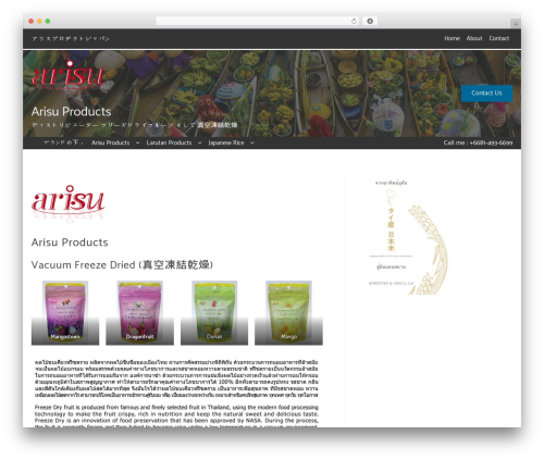 Bizz Builder theme WordPress - arisuproducts.com