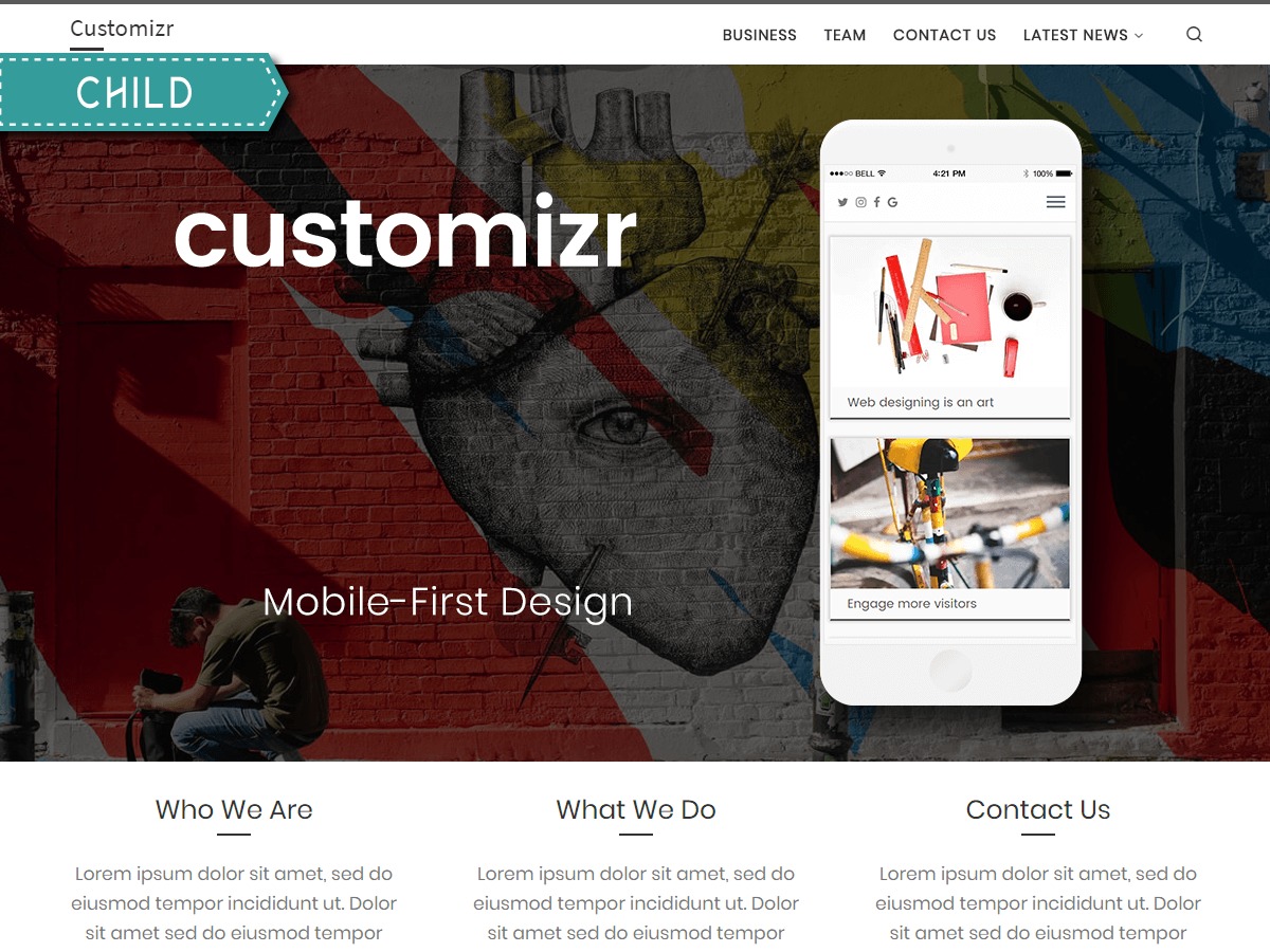 Customizer_MBCF WordPress theme