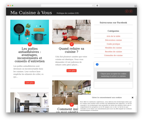 Merapi theme WordPress - macuisineavous.fr
