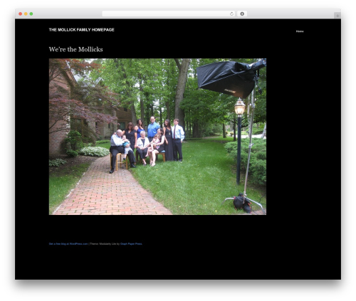 Modularity Lite WordPress theme - mollick.com