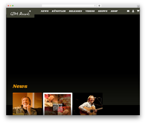 Sonaar top WordPress theme - gimrecords.de