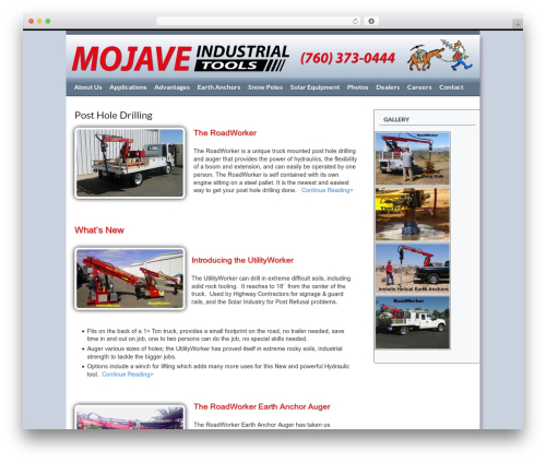 Theme WordPress Canvas - mojaveindustrialtools.com