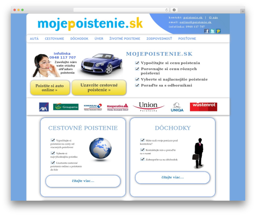 Theme WordPress Delicate - mojepoistenie.sk Theme WordPress Delicate - mojepoistenie.sk