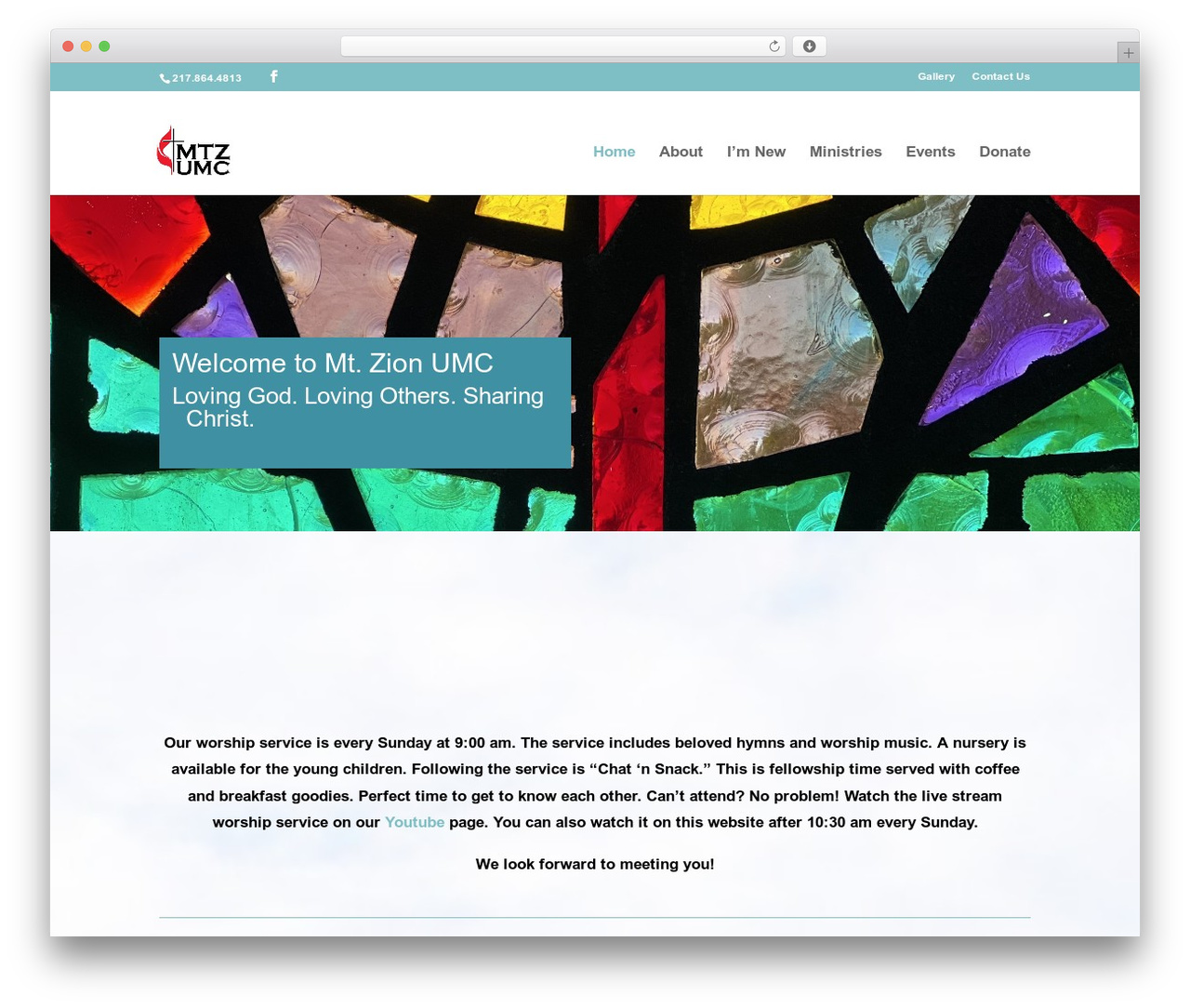 WordPress theme Divi - mtzunitedmethodist.com