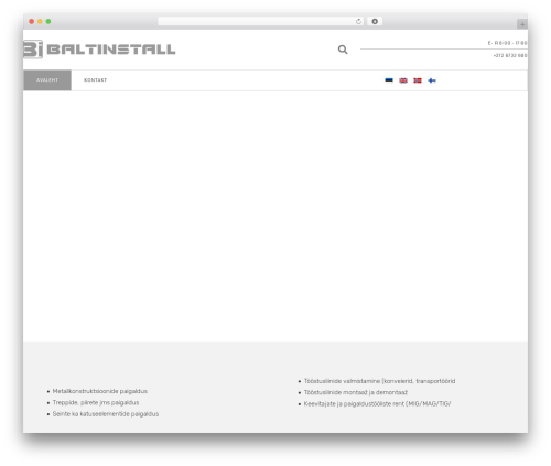 WordPress theme Hello Elementor - baltinstall.ee