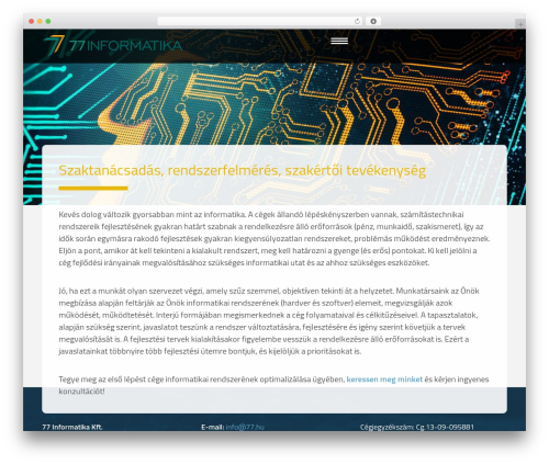 77 Informatika WordPress theme - 77.hu