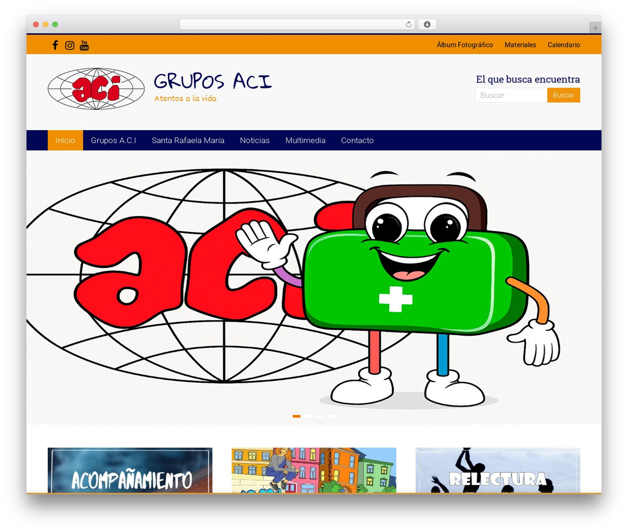 Accelerate Pro WordPress theme - grupos-aci.org