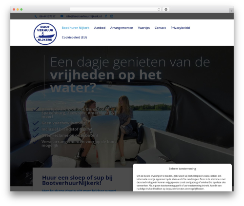 customDivi theme WordPress - bootverhuurnijkerk.nl