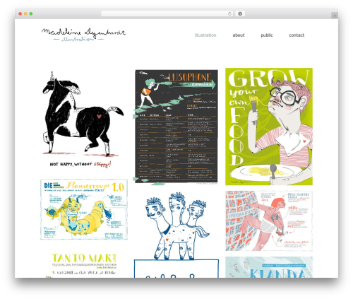 Folo best WordPress theme - madeleine-degenhardt.de