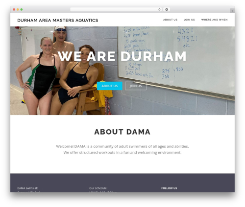 OnePress WordPress theme - swimdama.org