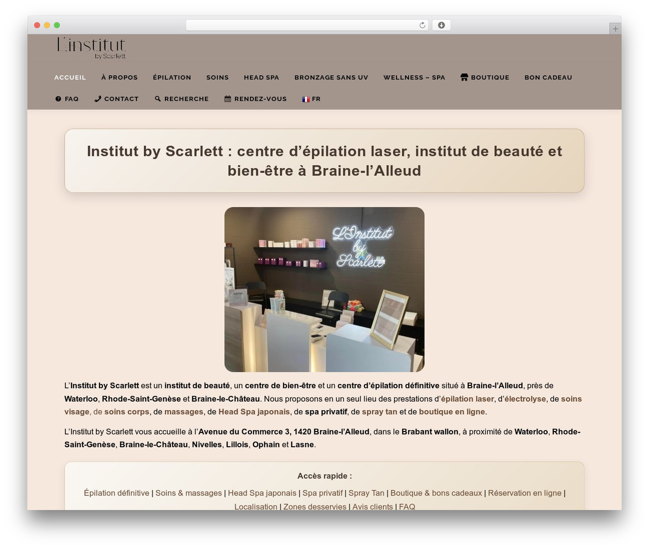 Institut by Scarlett Theme 23 WordPress theme - institutbyscarlett.be