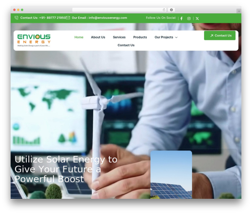 Sunex theme WordPress - enviousenergy.com