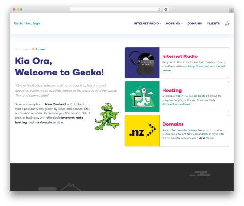 Utouch WordPress theme - geckohost.nz