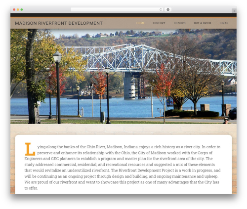 Genesis responsive header WordPress plugin - madisonriverfront.com