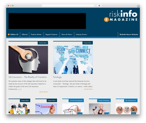 WordPress theme Canvas - magazine.riskinfo.com.au/22