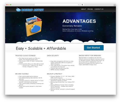 WordPress theme CleanSpace - backupartist.com