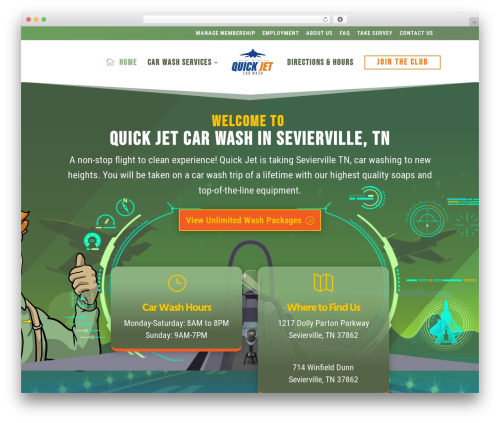 Sonnys carwash menu pro WordPress plugin - www.quickjetcarwash.com
