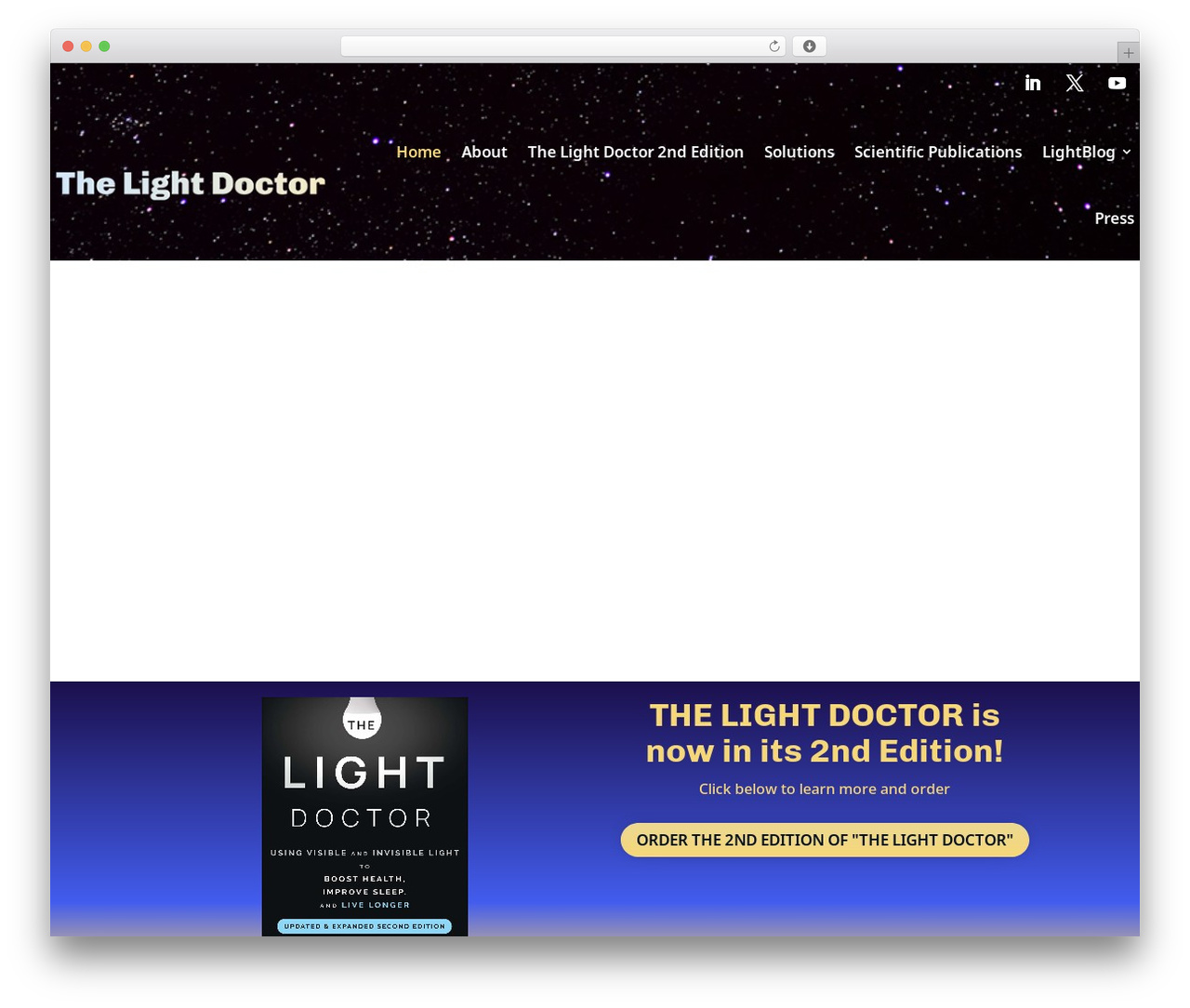 WordPress theme Divi - thelightdoctor.com
