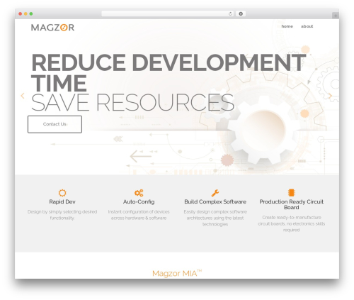WordPress theme Flatter - magzor.com