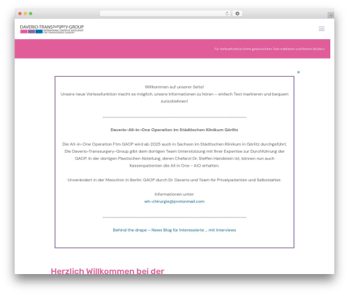 Voicer WordPress plugin - daverio-transsurgery-group.com