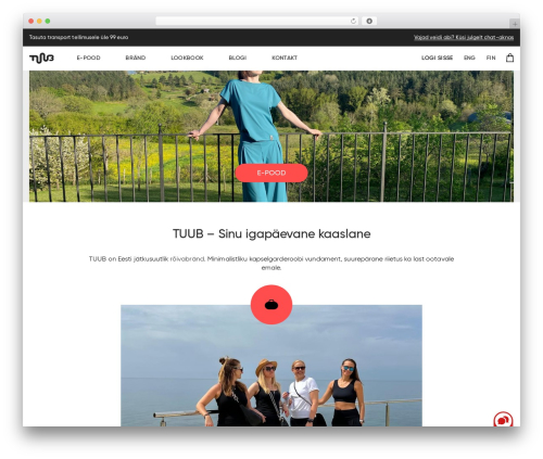 Bonamore WordPress theme design - tuub.ee