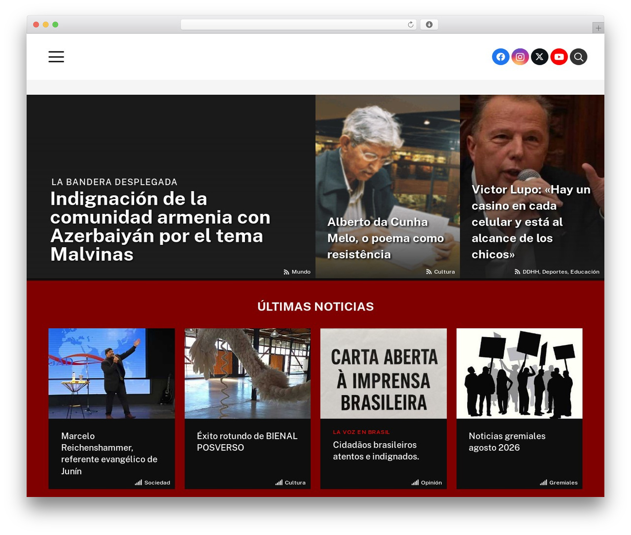 Cms theme WordPress - lavozdelosbarrios.com Cms theme WordPress - lavozdelosbarrios.com