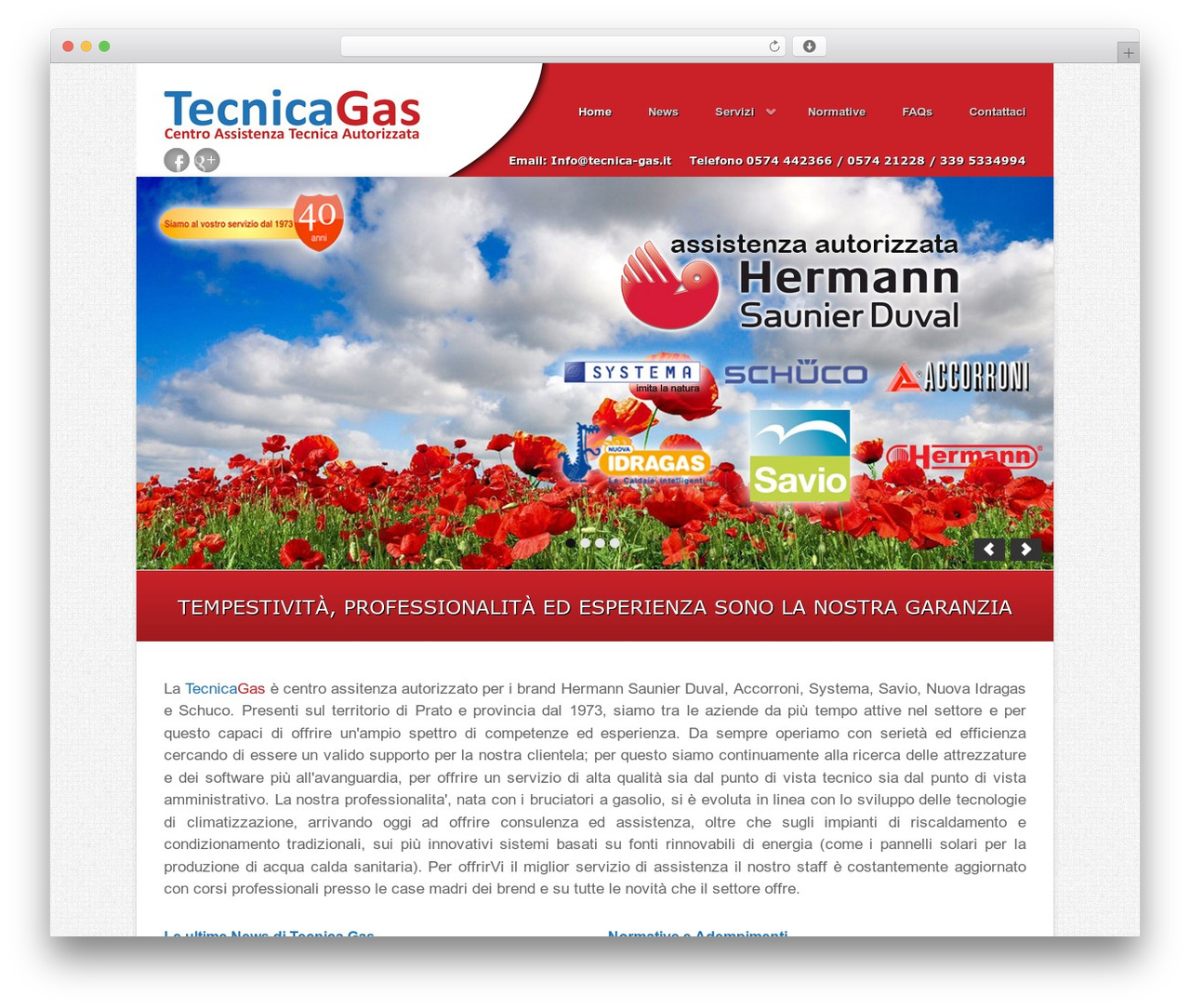 Cuvette WP theme - tecnica-gas.it