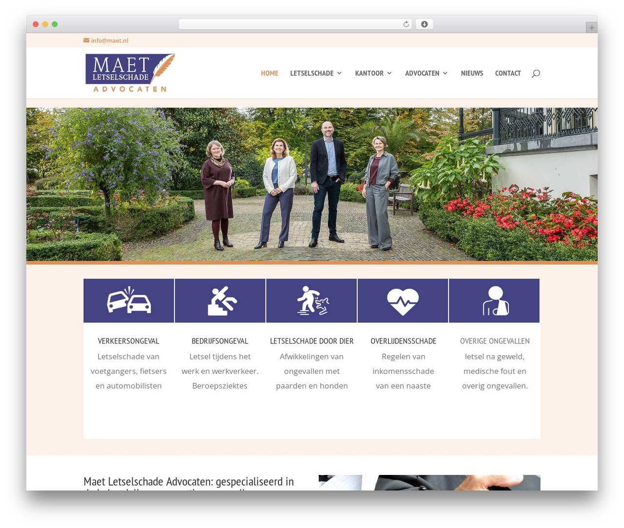 Divi WordPress theme - maet.nl