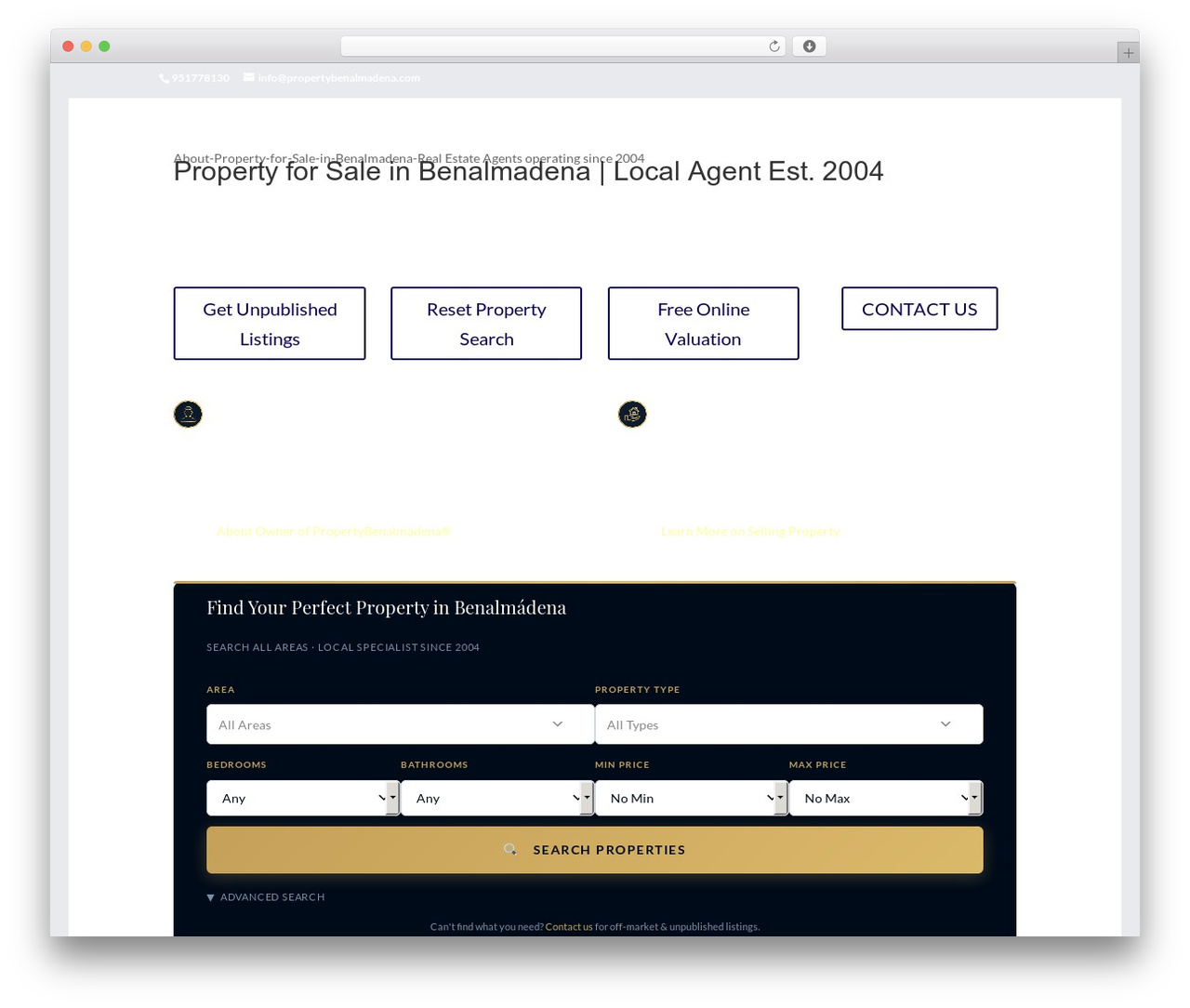 Divi WordPress theme design - propertybenalmadena.com