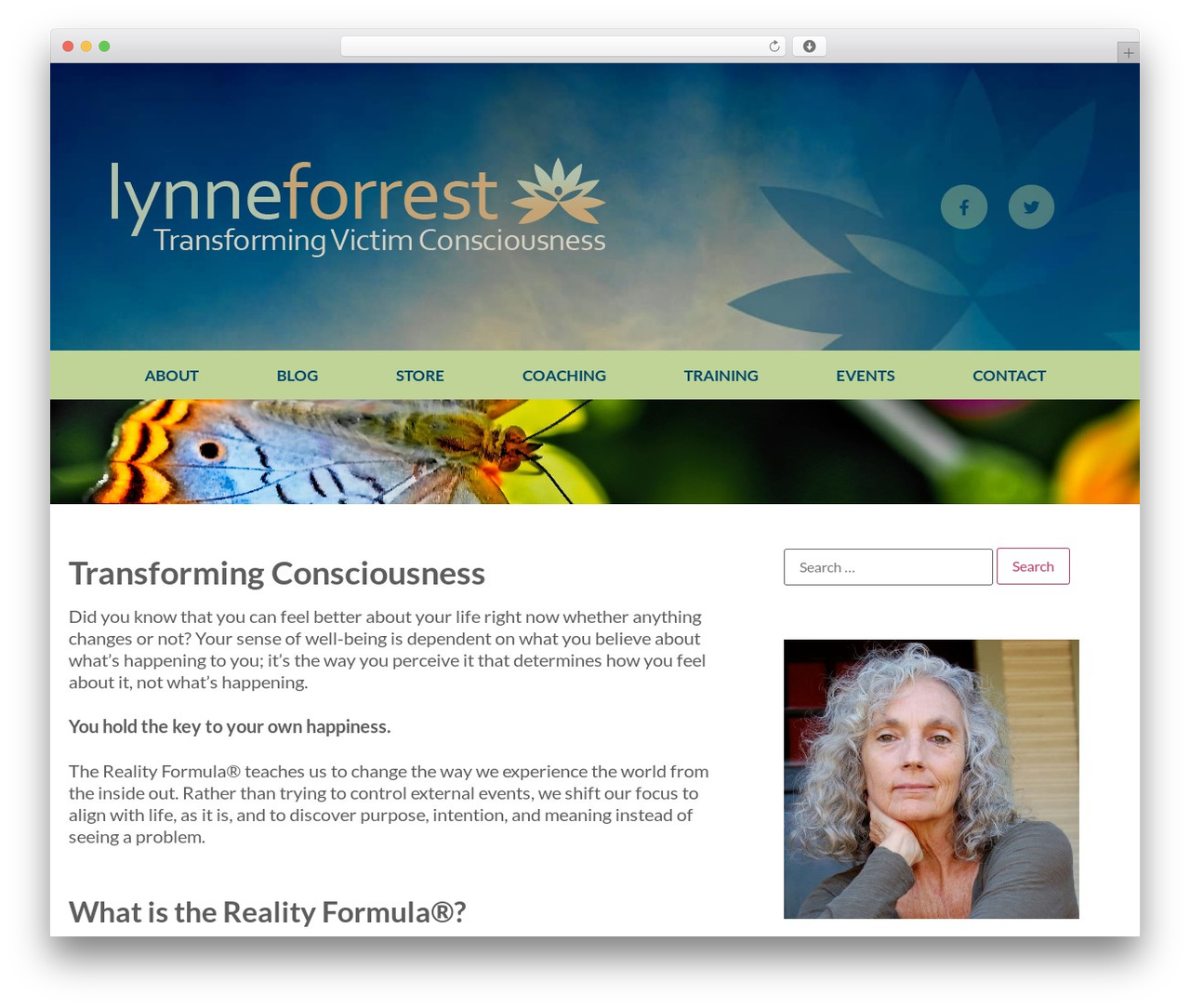 Hello Elementor theme WordPress - lynneforrest.com