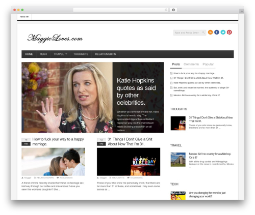 Infimag WordPress theme - maggieloves.com