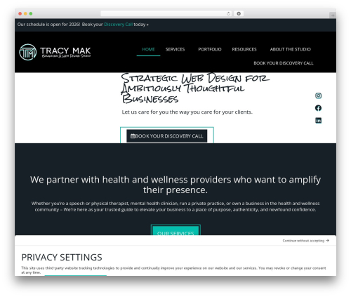 Theme WordPress GeneratePress - tracymak.com
