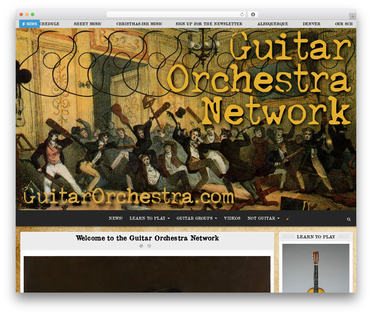 Theme WordPress GridView PRO - guitarorchestra.com